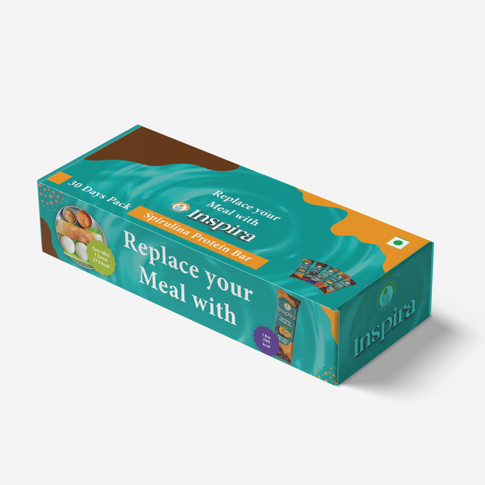 30 Days Pack | Pack of 30 x 52g | Inspira Protein Bar
