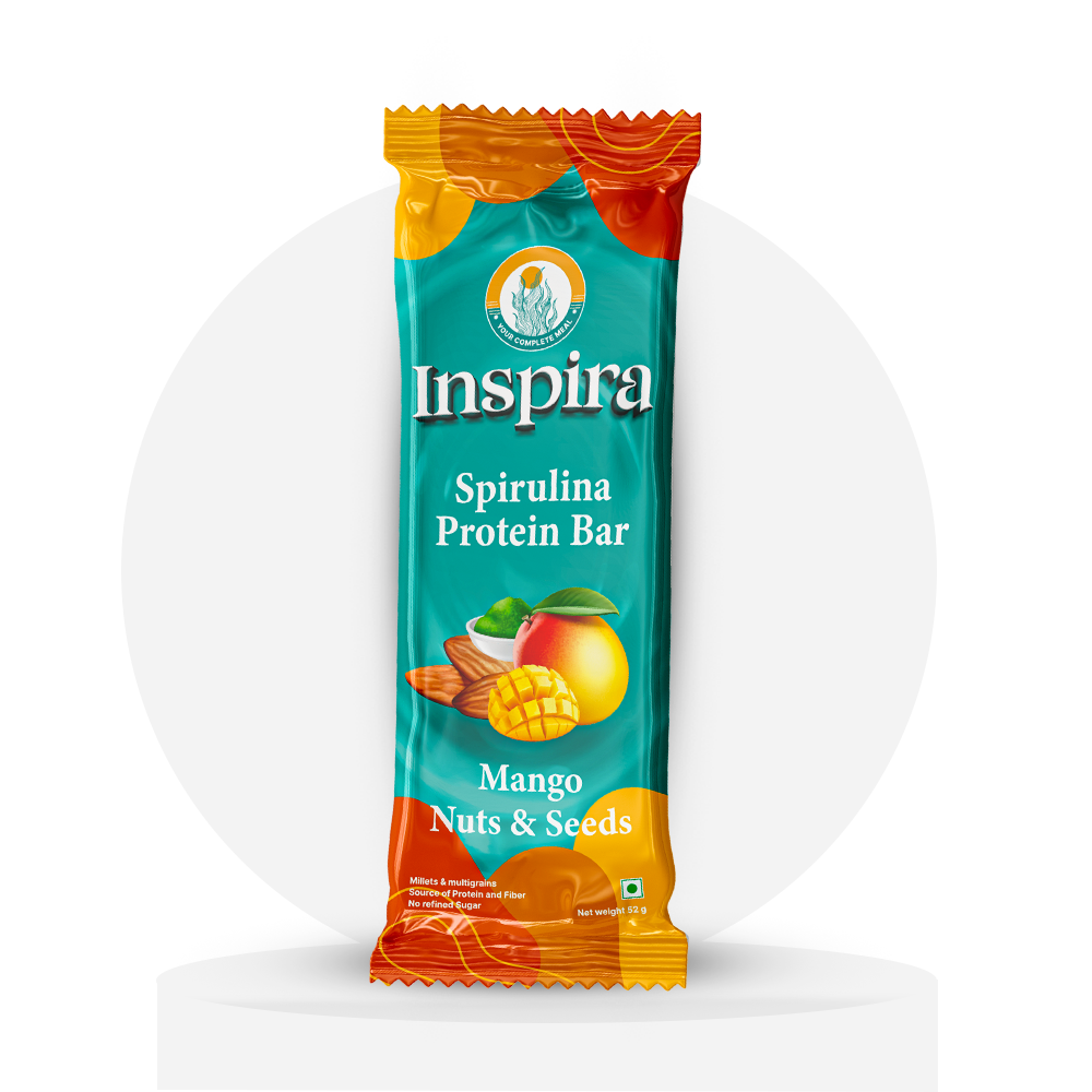 Mango, Nuts & Seeds | Pack of 6 x 52g | Inspira Protein Bar