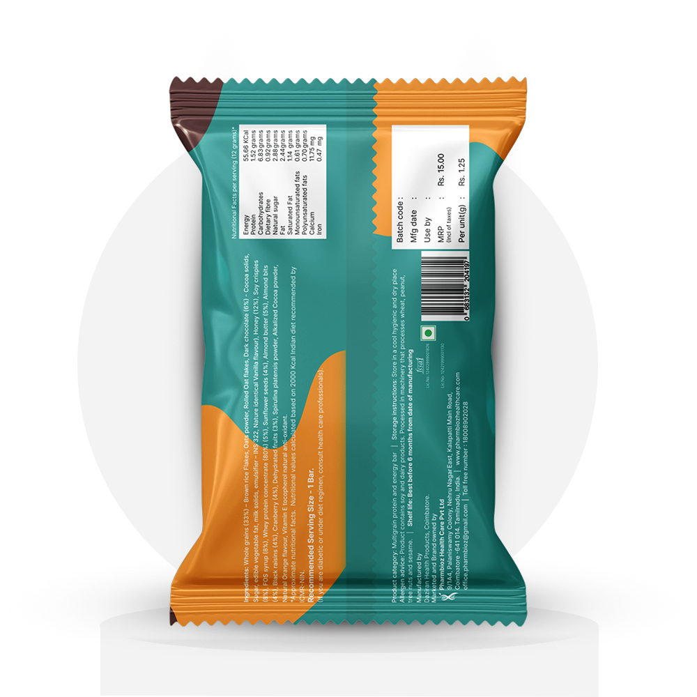 Chocolate Orange | Pack of 15 x 52g | Inspira Mini Bites