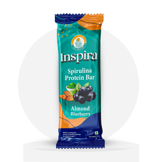 Almond Blueberry | Pack of 6 x 52g | Inspira Protein Bar