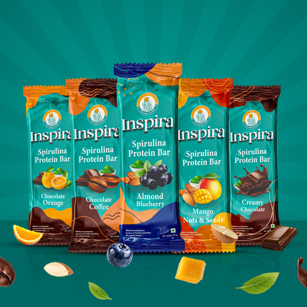 Assorted (Mixed) | Pack of 6 x 52g | Inspira Protein Bar