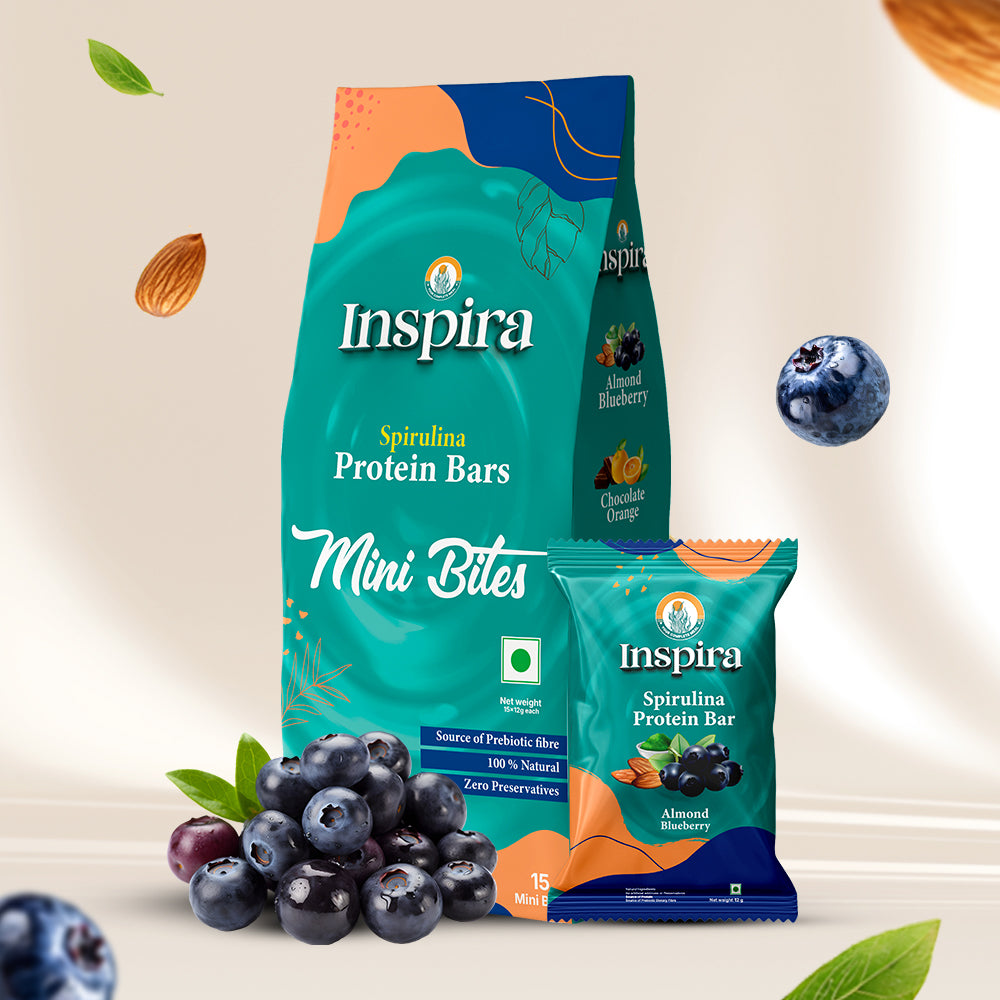 Almond Blueberry | Pack of 15 x 12g | Inspira Mini Bites
