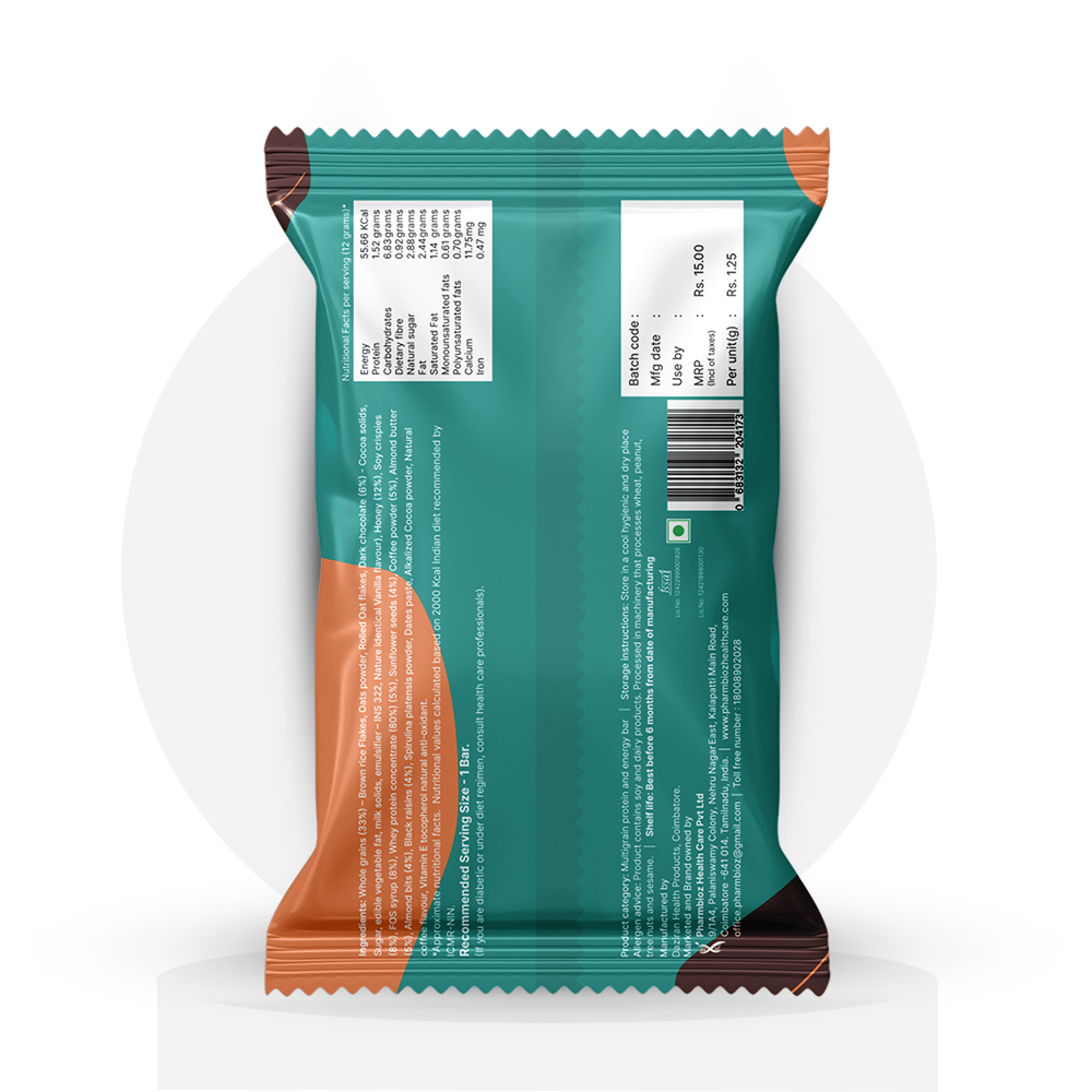 Chocolate Coffee | Pack of 15 x 52g | Inspira Mini Bites