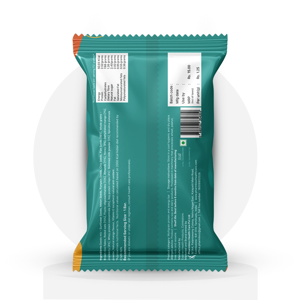 Mango Nuts & Seeds | Pack of 15 x 52g | Inspira Mini Bites