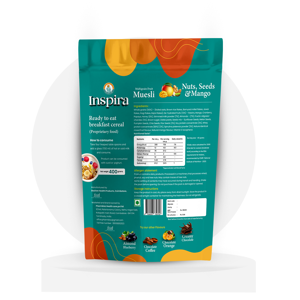 Mango Nuts & Seeds | 400g | Inspira Muesli