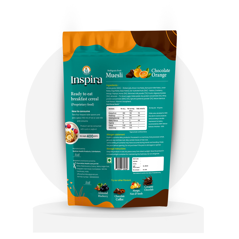 Chocolate Orange | 400g | Inspira Muesli